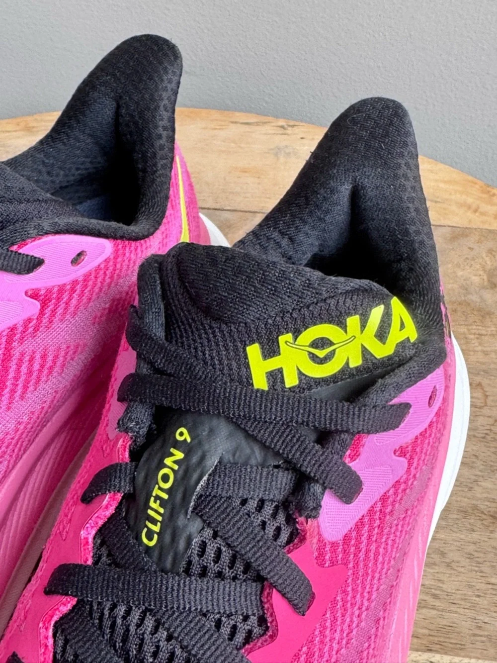Hoka Pink & Black Women's Athletic Running Shoes - Picture 6 of 11